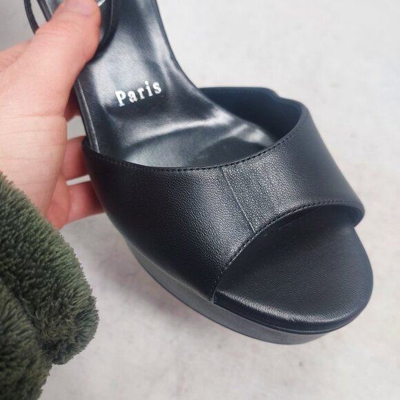 Christian Louboutin Black Sandaloo Platform Sandal - Picture 10 of 14